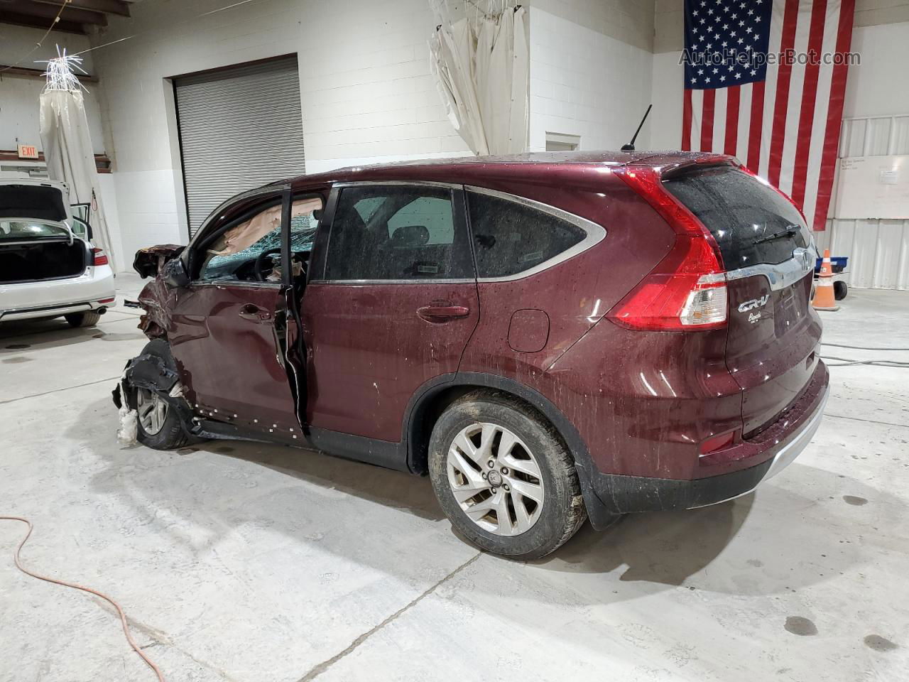 2016 Honda Cr-v Ex Maroon vin: 2HKRM4H57GH684030