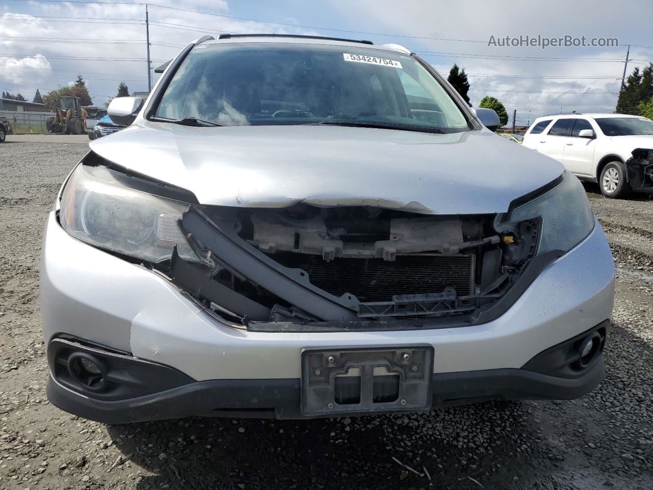 2012 Honda Cr-v Ex Silver vin: 2HKRM4H58CH632352