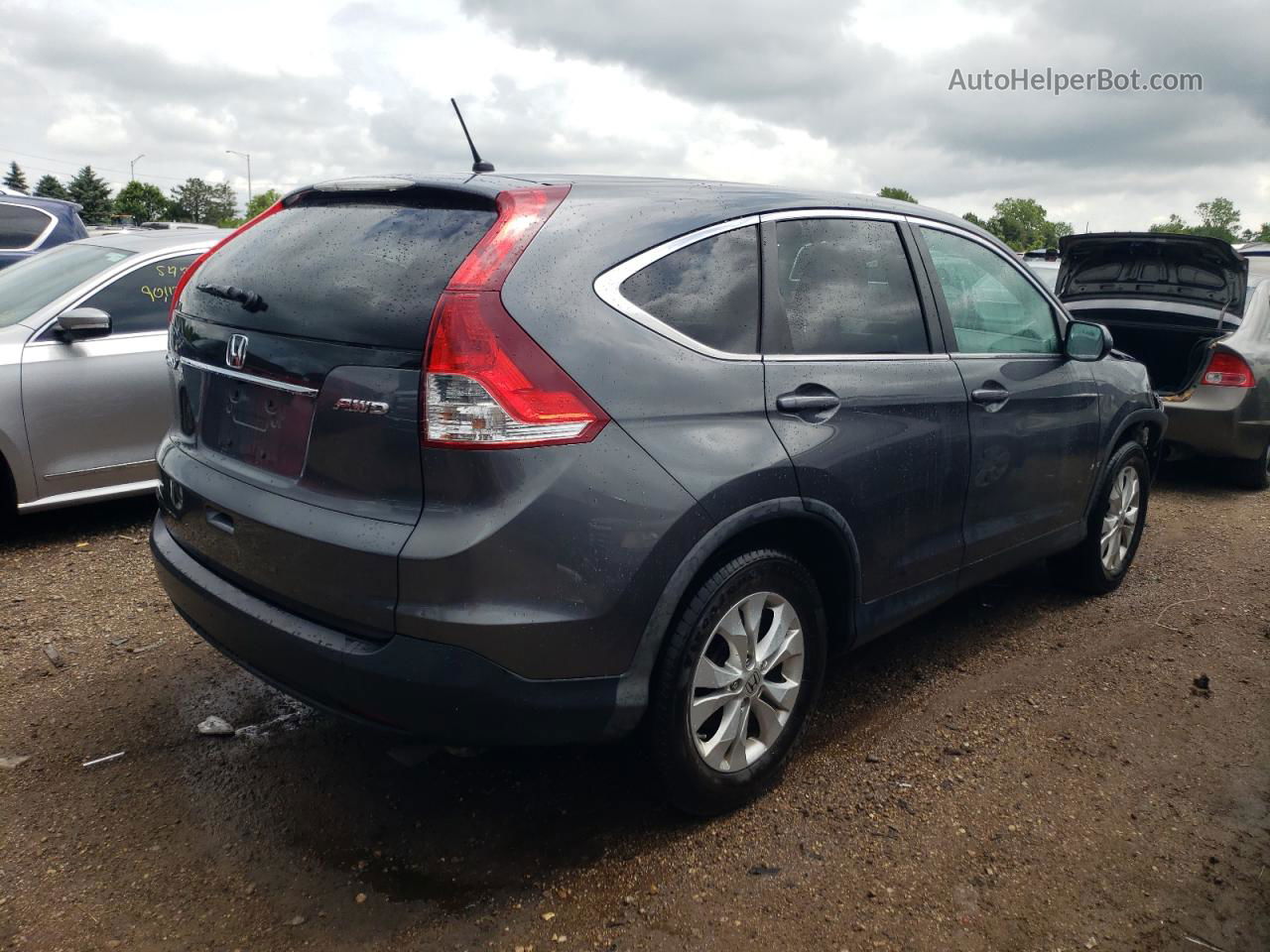 2013 Honda Cr-v Ex Gray vin: 2HKRM4H58DH613639