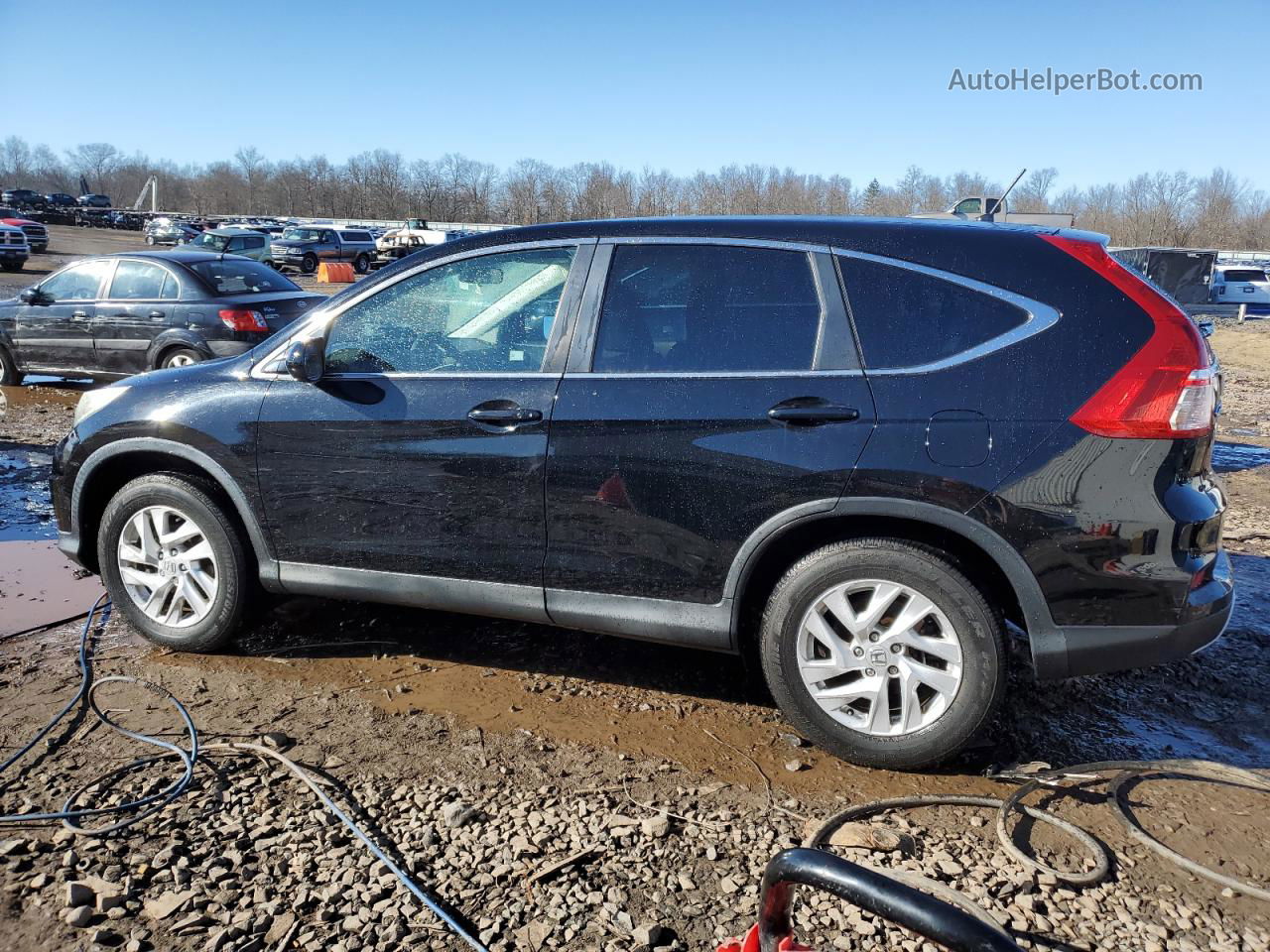 2016 Honda Cr-v Ex Черный vin: 2HKRM4H58GH631305