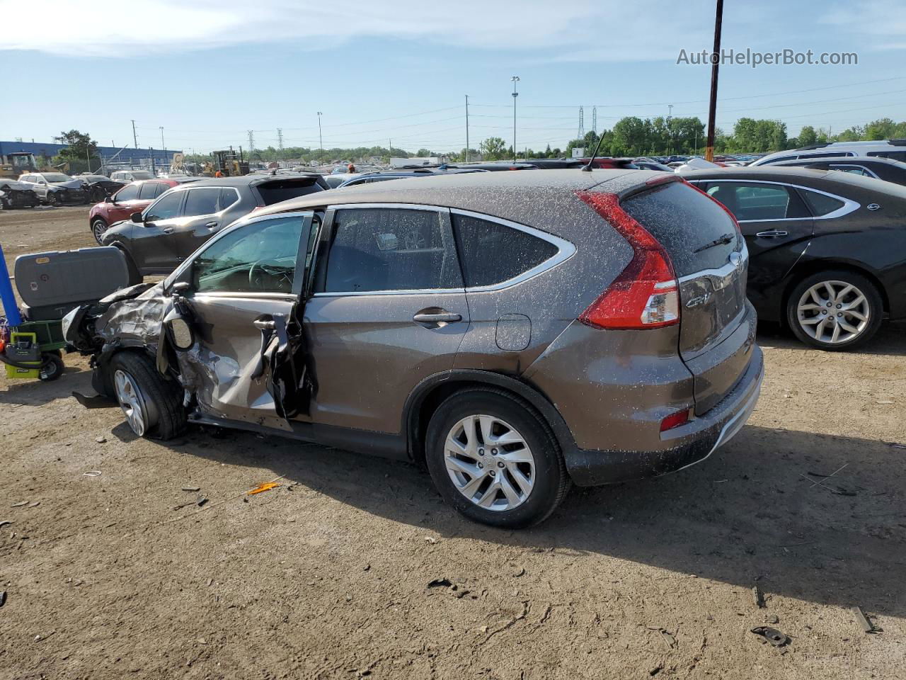 2016 Honda Cr-v Ex Brown vin: 2HKRM4H58GH645060