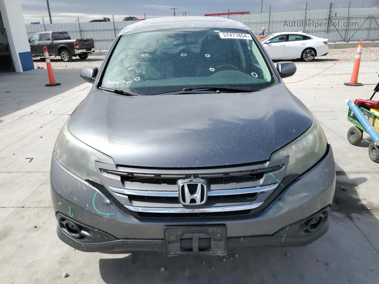 2013 Honda Cr-v Ex Gray vin: 2HKRM4H59DH618428