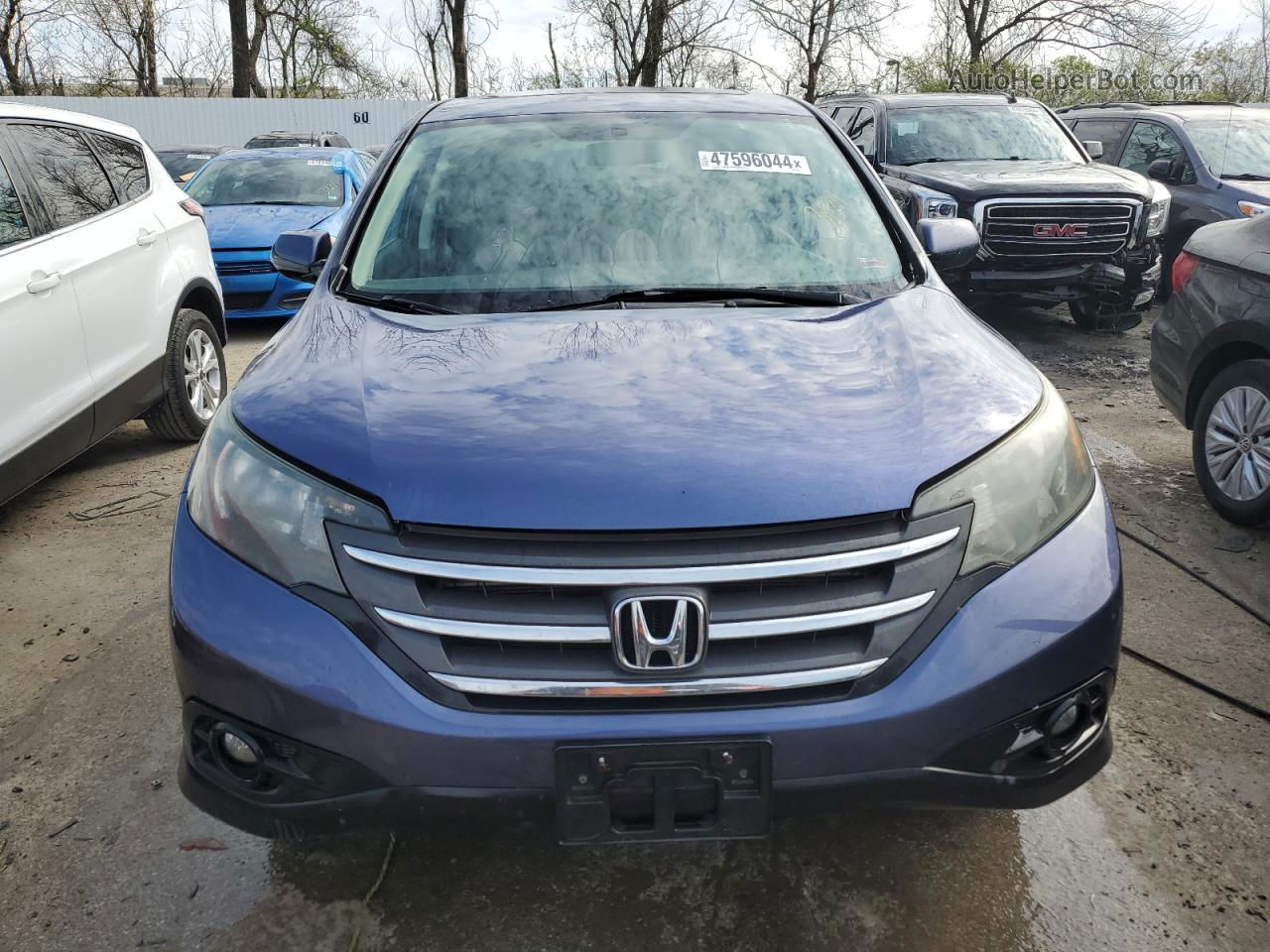 2013 Honda Cr-v Ex Синий vin: 2HKRM4H59DH634855