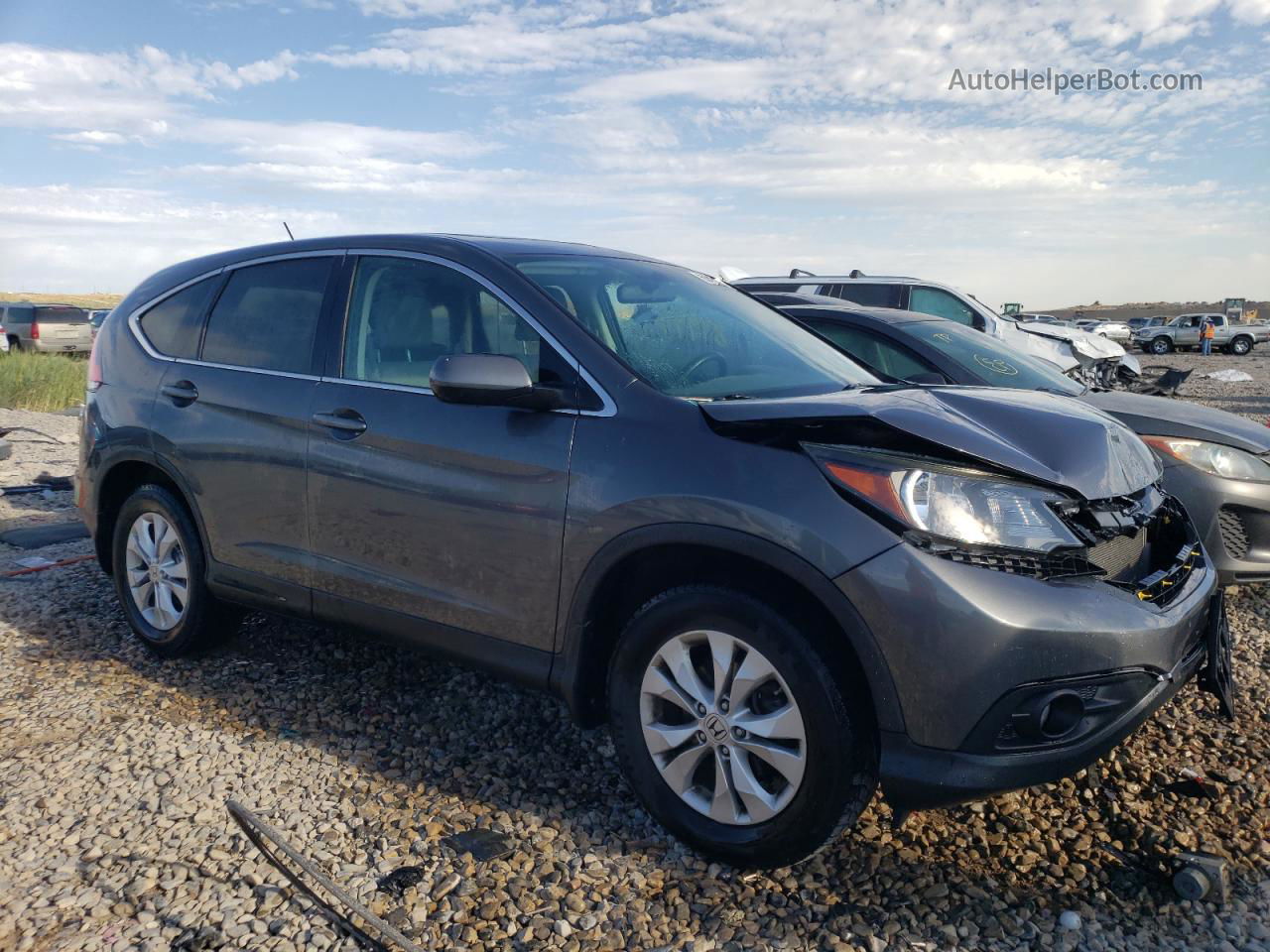 2013 Honda Cr-v Ex Gray vin: 2HKRM4H59DH672098