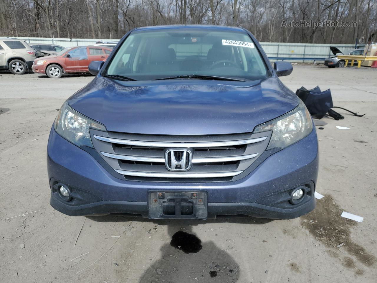 2013 Honda Cr-v Ex Blue vin: 2HKRM4H59DH672912