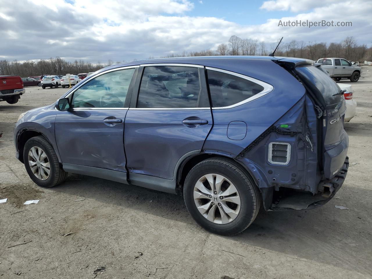 2013 Honda Cr-v Ex Blue vin: 2HKRM4H59DH672912