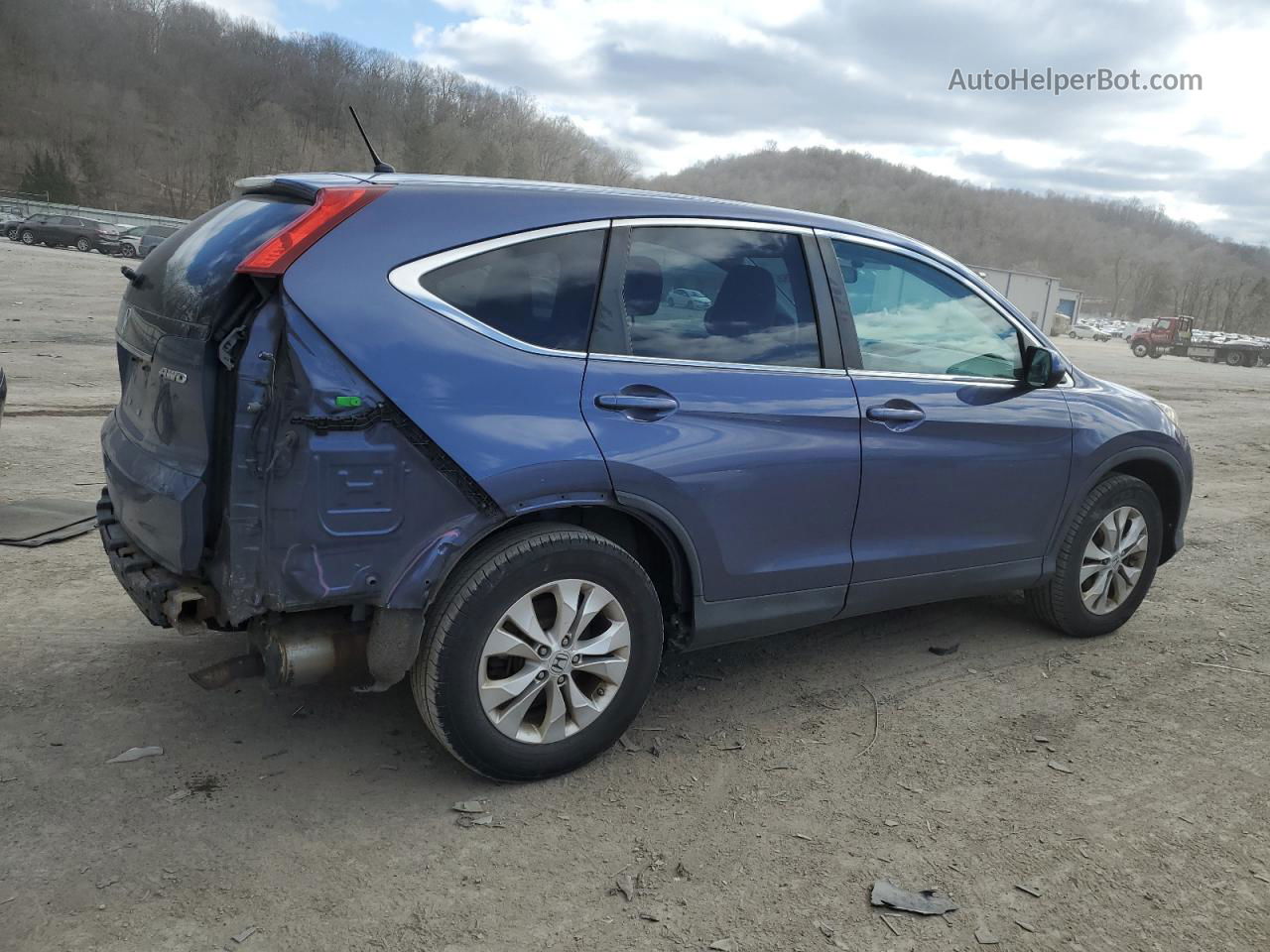 2013 Honda Cr-v Ex Blue vin: 2HKRM4H59DH672912