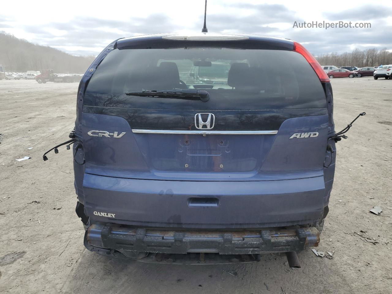 2013 Honda Cr-v Ex Blue vin: 2HKRM4H59DH672912