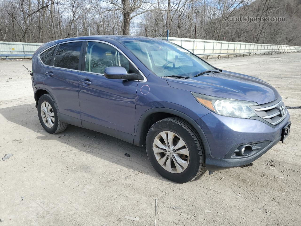 2013 Honda Cr-v Ex Blue vin: 2HKRM4H59DH672912