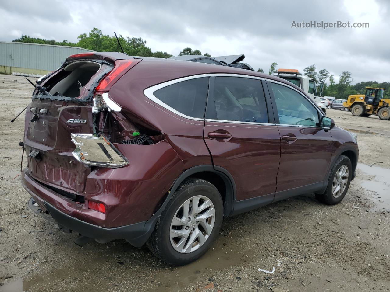 2015 Honda Cr-v Ex Burgundy vin: 2HKRM4H59FH642358