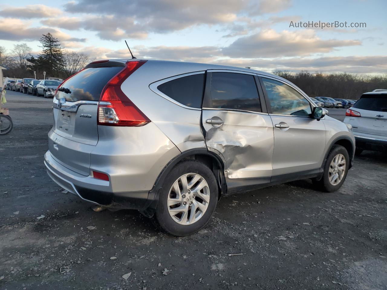 2015 Honda Cr-v Ex Silver vin: 2HKRM4H59FH642442