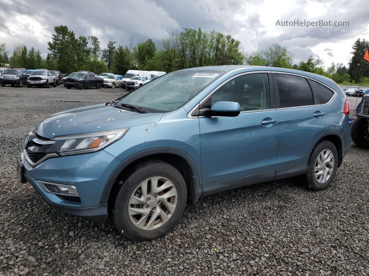 2016 Honda Cr-v Ex Blue vin: 2HKRM4H59GH613072