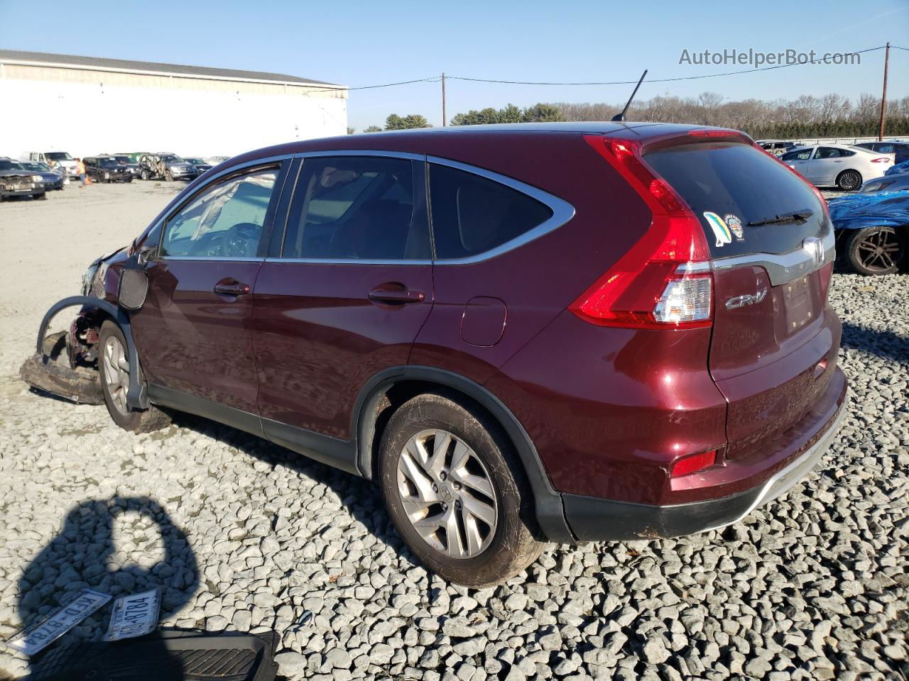 2016 Honda Cr-v Ex Burgundy vin: 2HKRM4H59GH632480