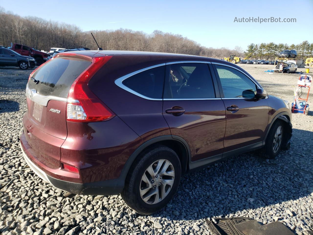 2016 Honda Cr-v Ex Burgundy vin: 2HKRM4H59GH632480