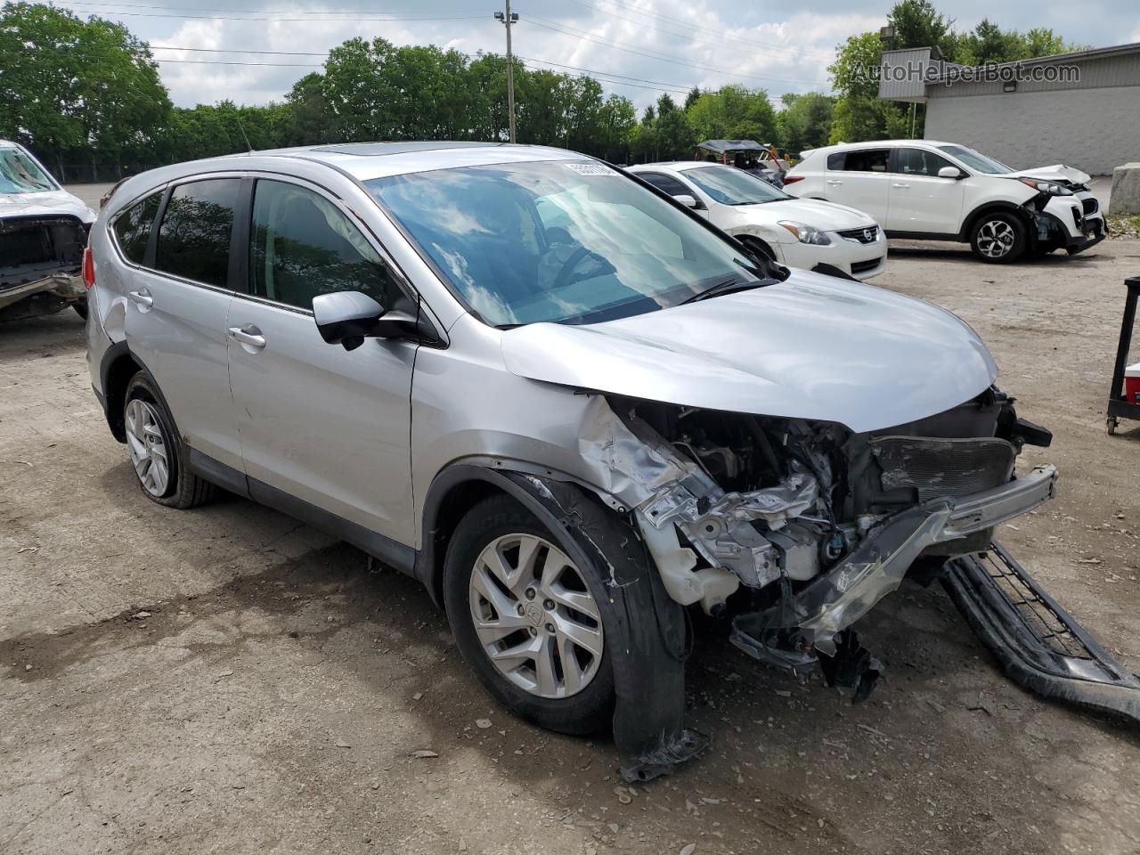 2016 Honda Cr-v Ex Silver vin: 2HKRM4H59GH653927