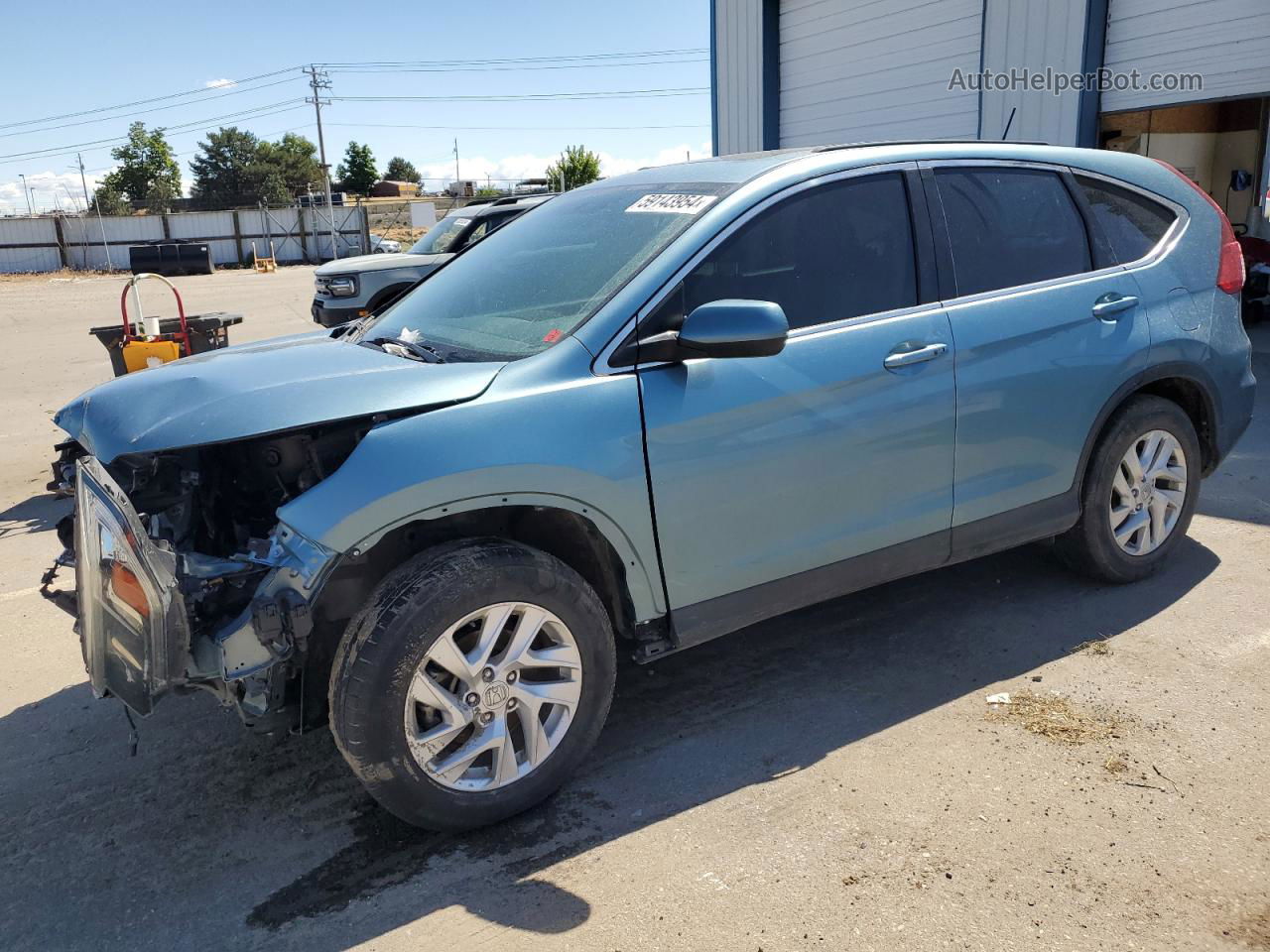 2016 Honda Cr-v Ex Turquoise vin: 2HKRM4H59GH683512