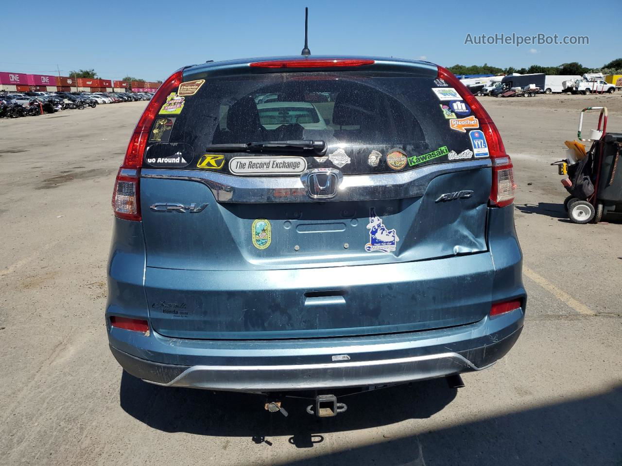 2016 Honda Cr-v Ex Turquoise vin: 2HKRM4H59GH683512