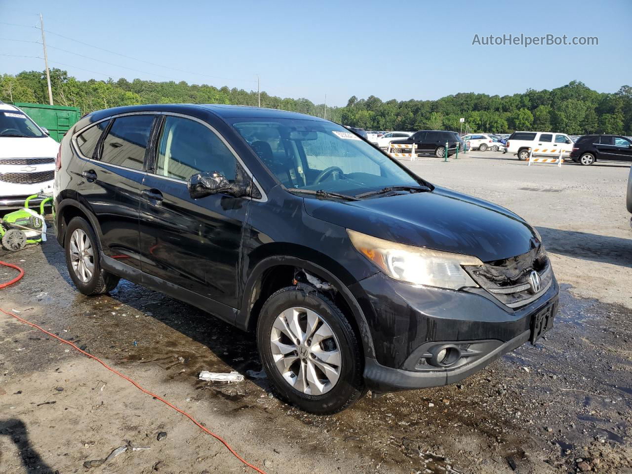 2012 Honda Cr-v Ex Черный vin: 2HKRM4H5XCH621322