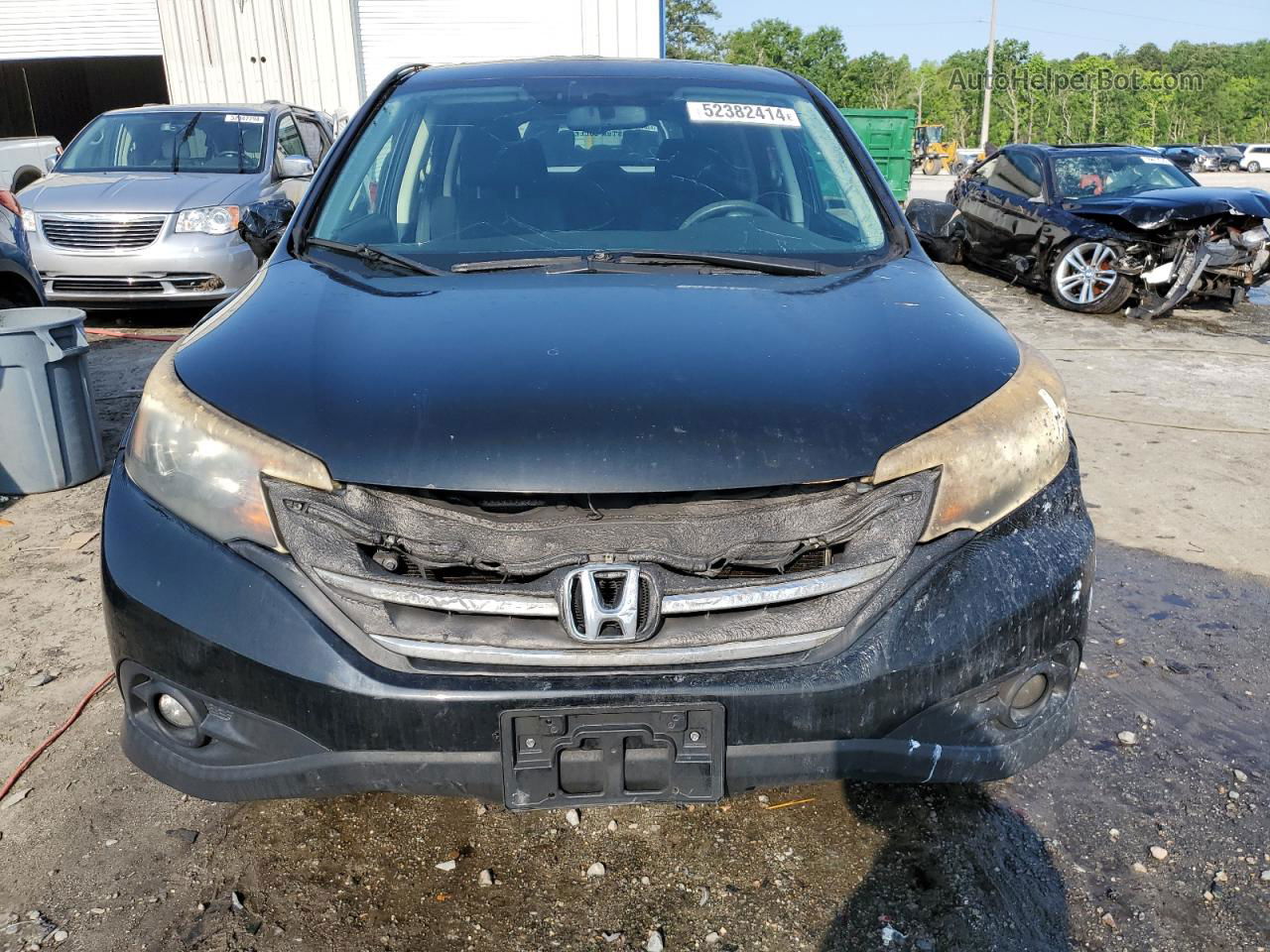 2012 Honda Cr-v Ex Черный vin: 2HKRM4H5XCH621322