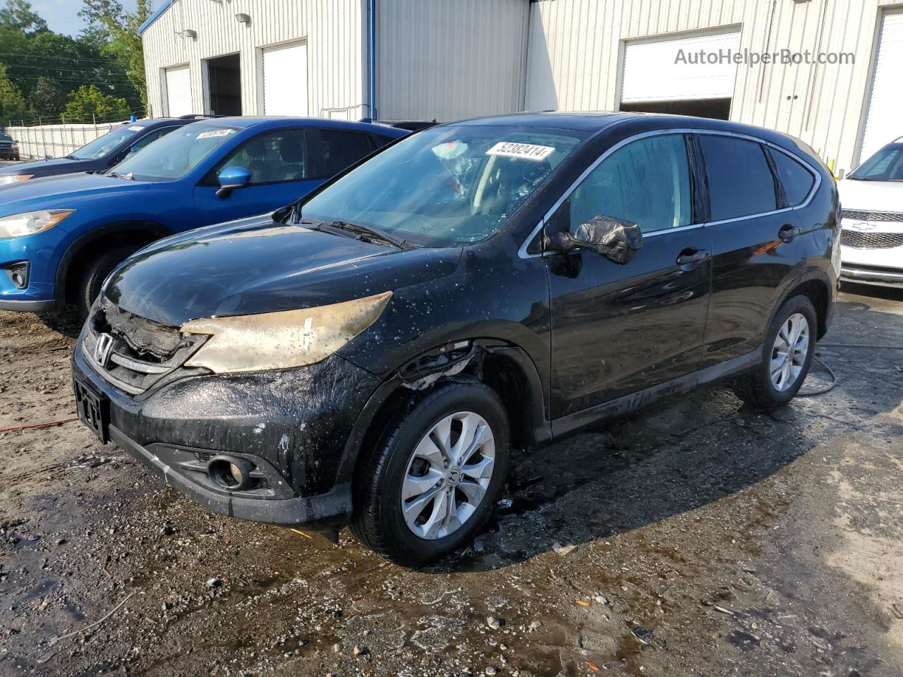 2012 Honda Cr-v Ex Черный vin: 2HKRM4H5XCH621322