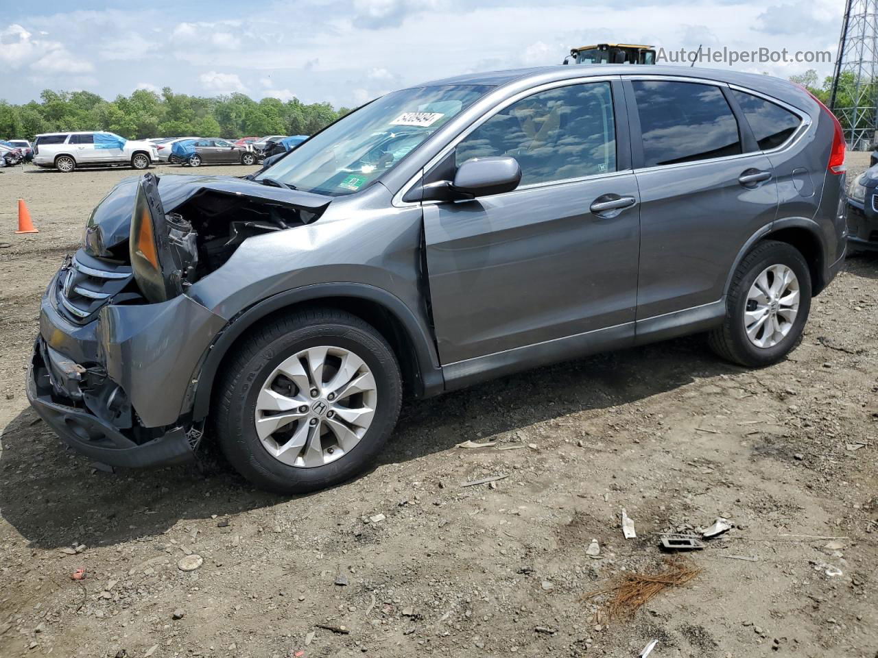 2012 Honda Cr-v Ex Gray vin: 2HKRM4H5XCH632336