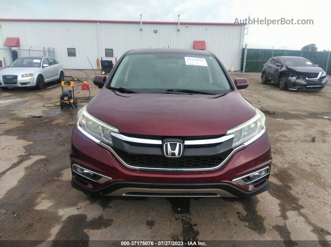 2015 Honda Cr-v Ex Maroon vin: 2HKRM4H5XFH618750