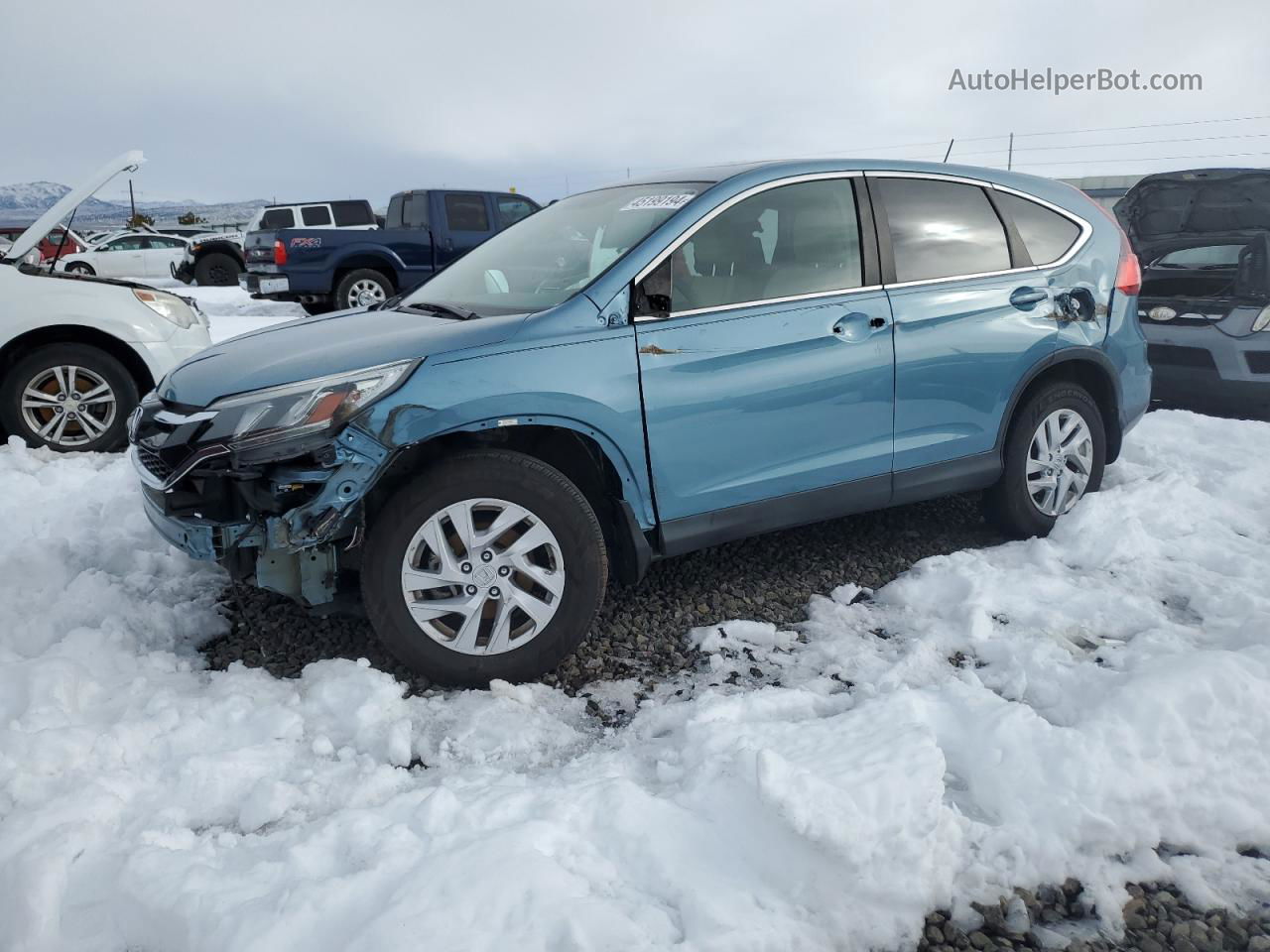 2015 Honda Cr-v Ex Синий vin: 2HKRM4H5XFH670928