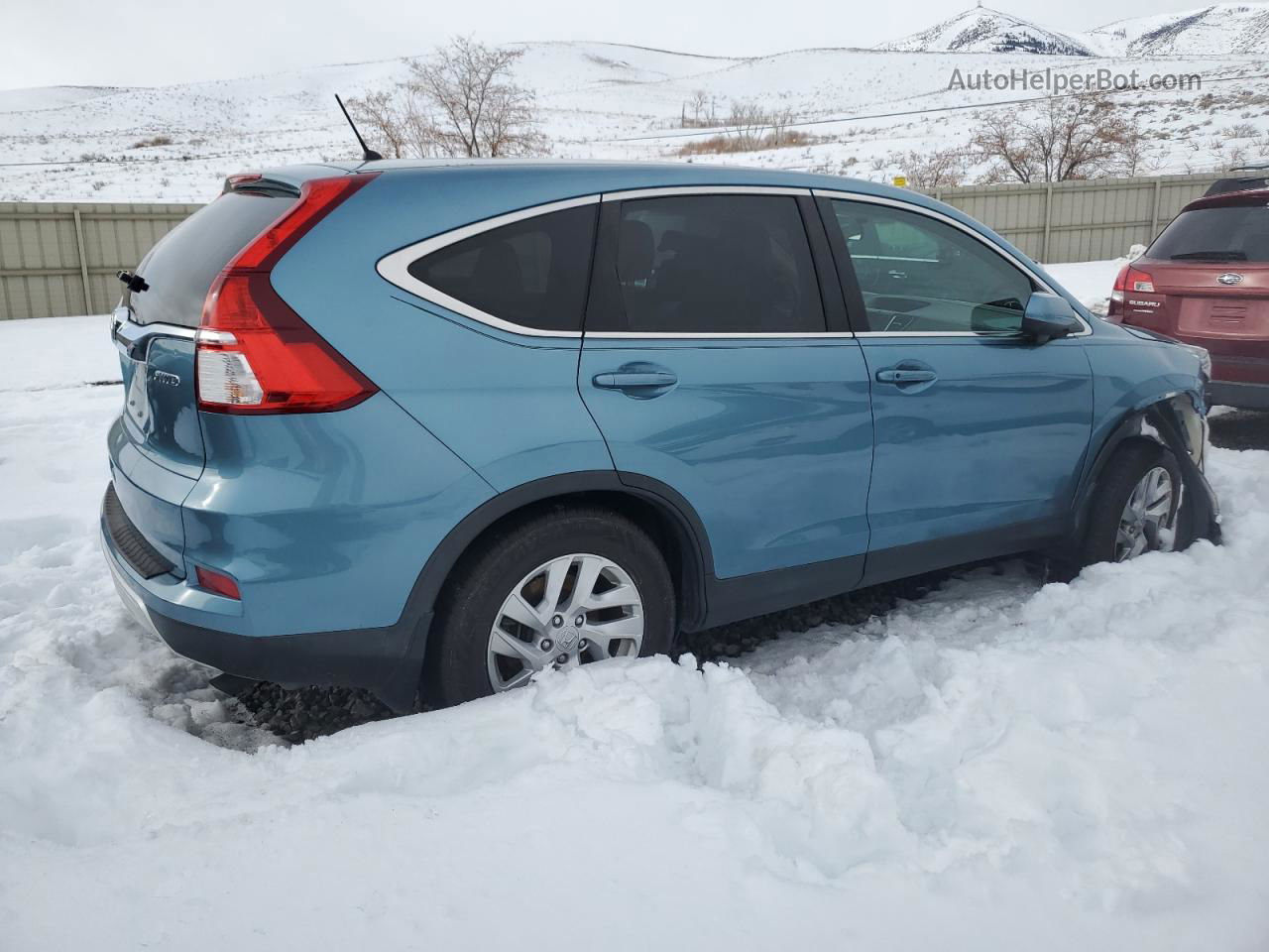 2015 Honda Cr-v Ex Blue vin: 2HKRM4H5XFH670928