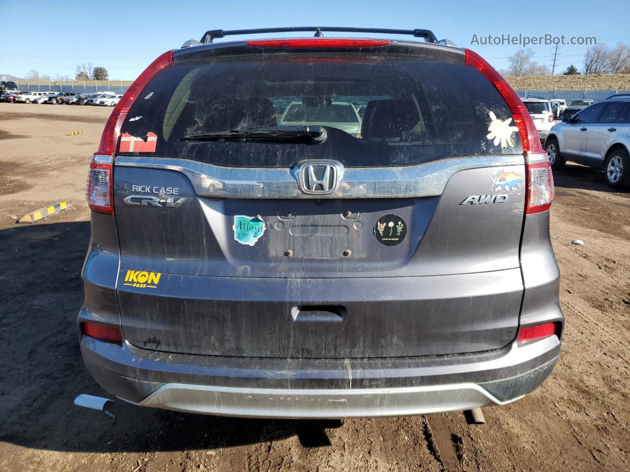 2015 Honda Cr-v Ex Gray vin: 2HKRM4H5XFH689396