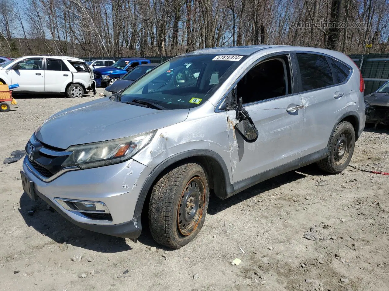 2015 Honda Cr-v Ex Silver vin: 2HKRM4H5XFH701322