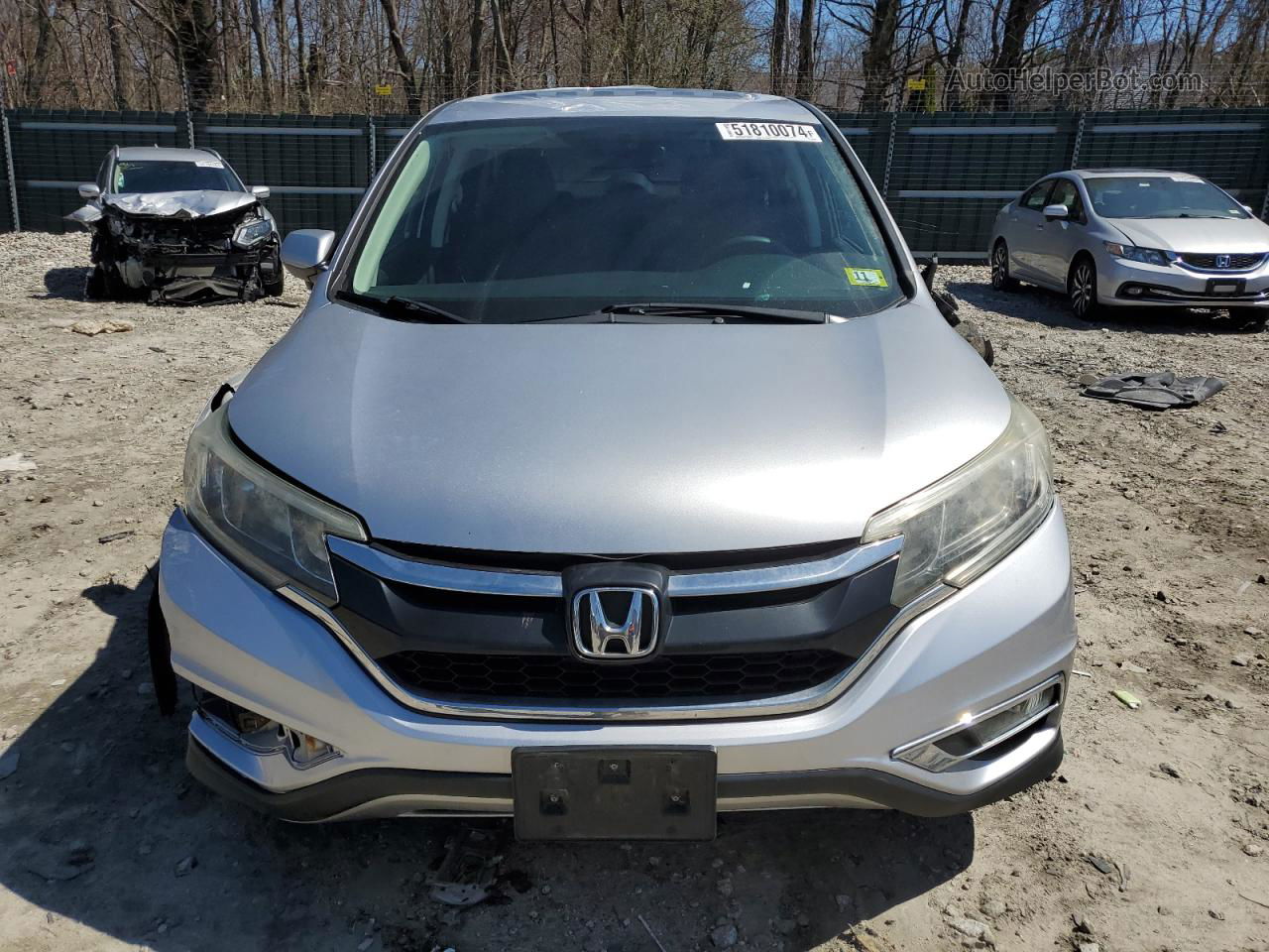 2015 Honda Cr-v Ex Silver vin: 2HKRM4H5XFH701322