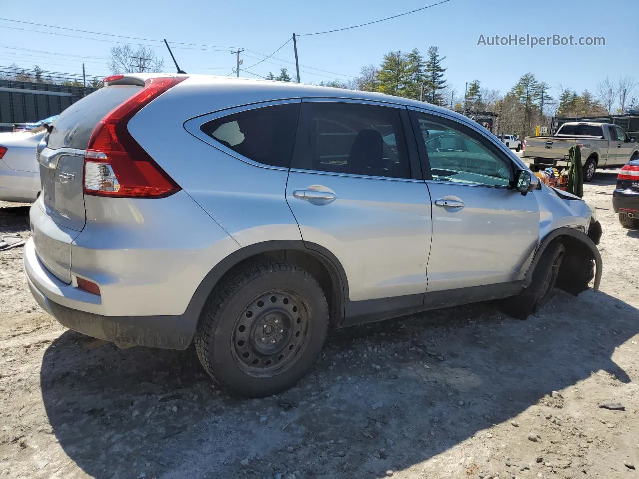 2015 Honda Cr-v Ex Silver vin: 2HKRM4H5XFH701322