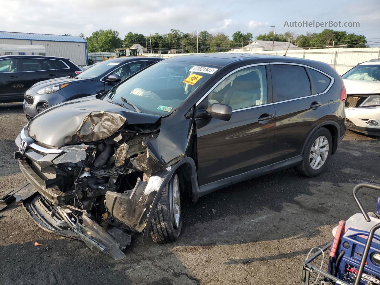 2016 Honda Cr-v Ex Brown vin: 2HKRM4H5XGH621326