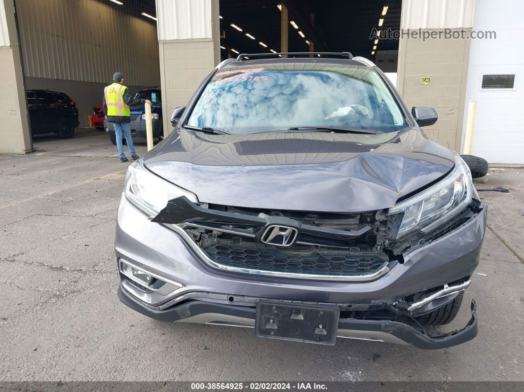 2016 Honda Cr-v Ex Gray vin: 2HKRM4H5XGH693174