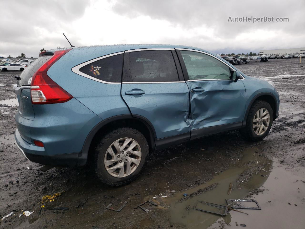 2016 Honda Cr-v Ex Синий vin: 2HKRM4H5XGH695216