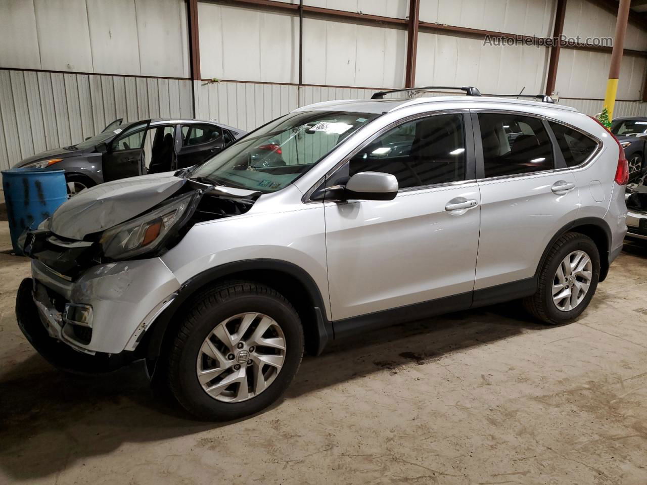 2016 Honda Cr-v Ex Silver vin: 2HKRM4H5XGH700589