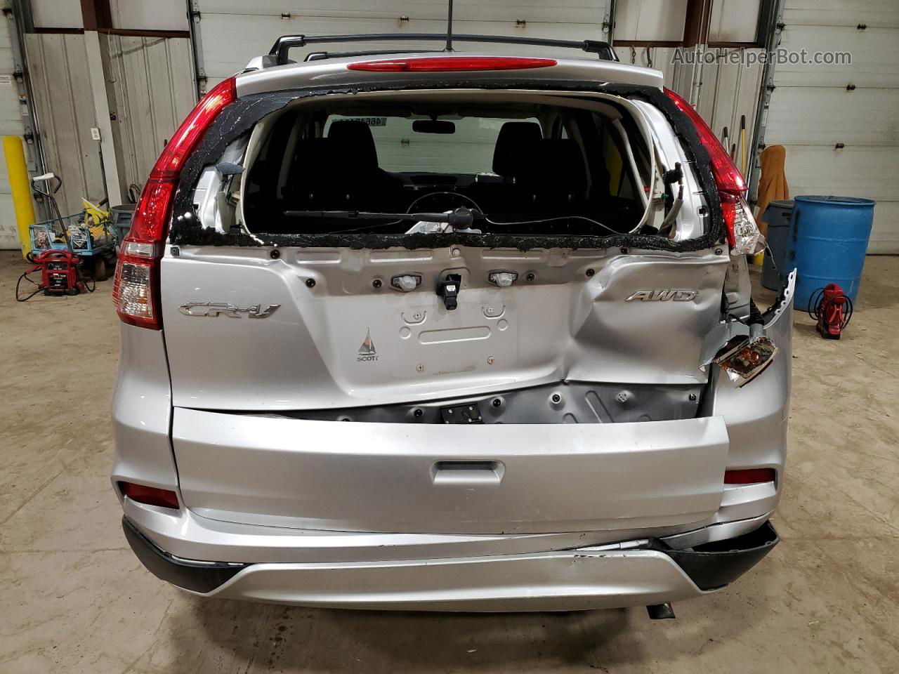 2016 Honda Cr-v Ex Silver vin: 2HKRM4H5XGH700589