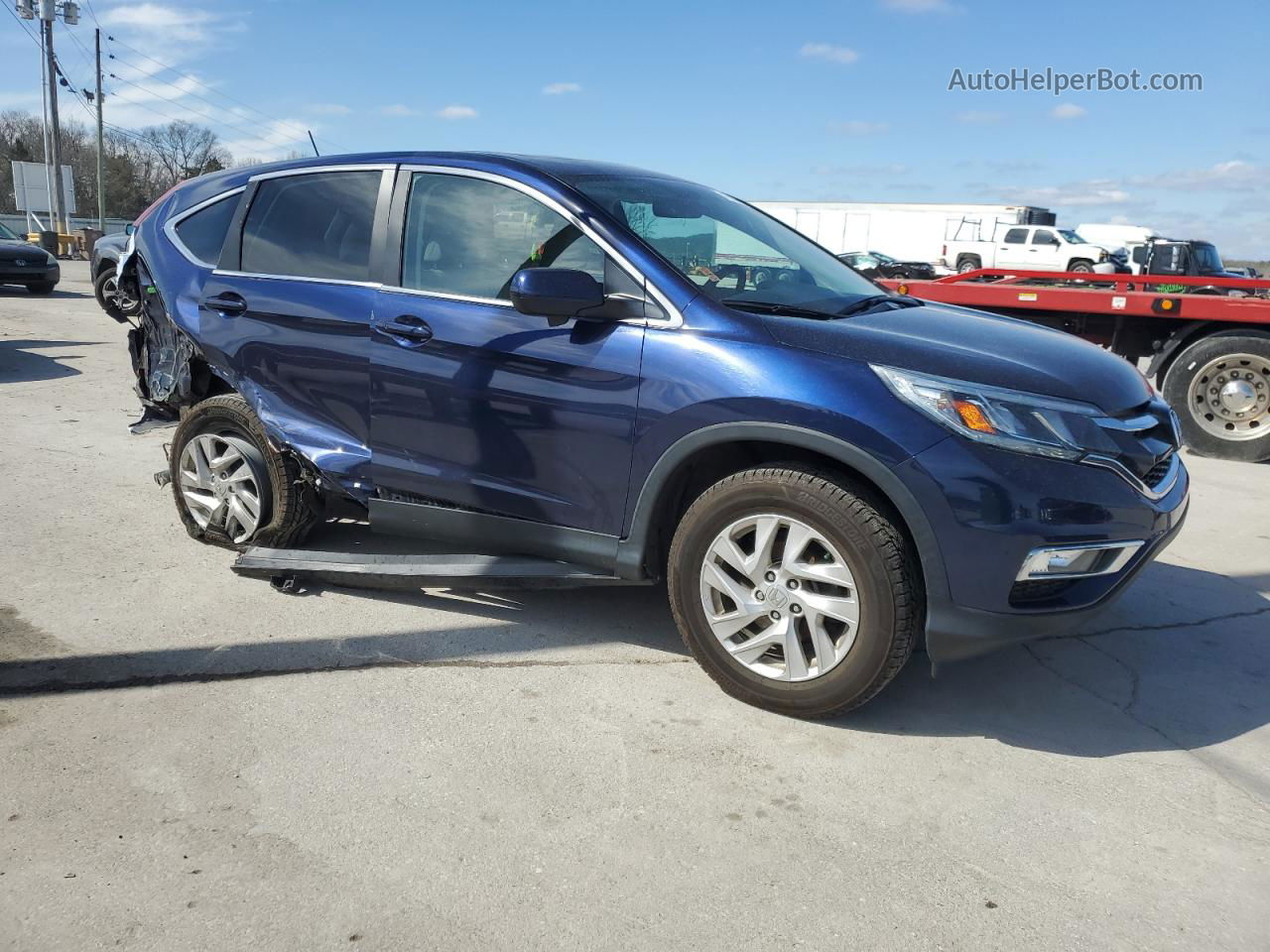 2016 Honda Cr-v Ex Blue vin: 2HKRM4H5XGH718509