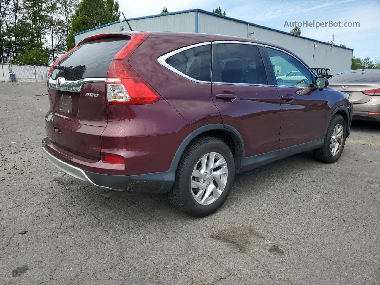 2016 Honda Cr-v Ex Burgundy vin: 2HKRM4H5XGH726920