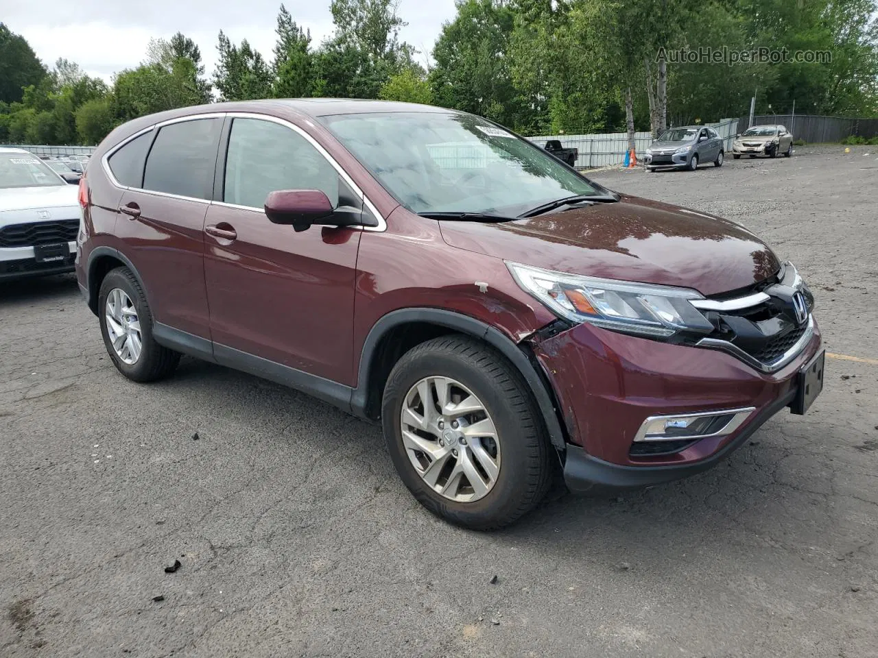 2016 Honda Cr-v Ex Burgundy vin: 2HKRM4H5XGH726920