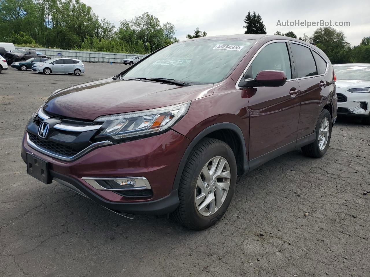 2016 Honda Cr-v Ex Burgundy vin: 2HKRM4H5XGH726920