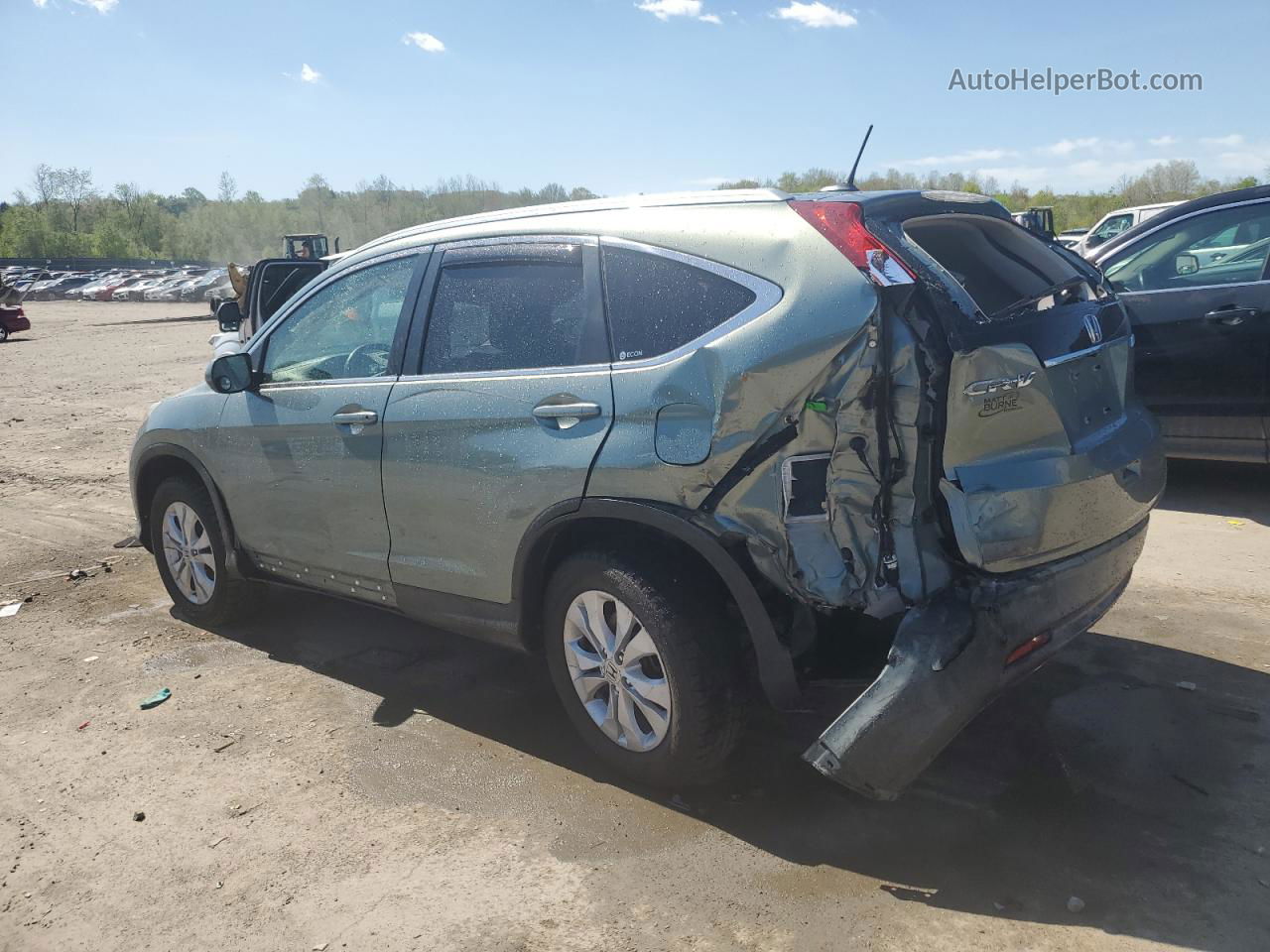 2012 Honda Cr-v Exl Green vin: 2HKRM4H70CH630788