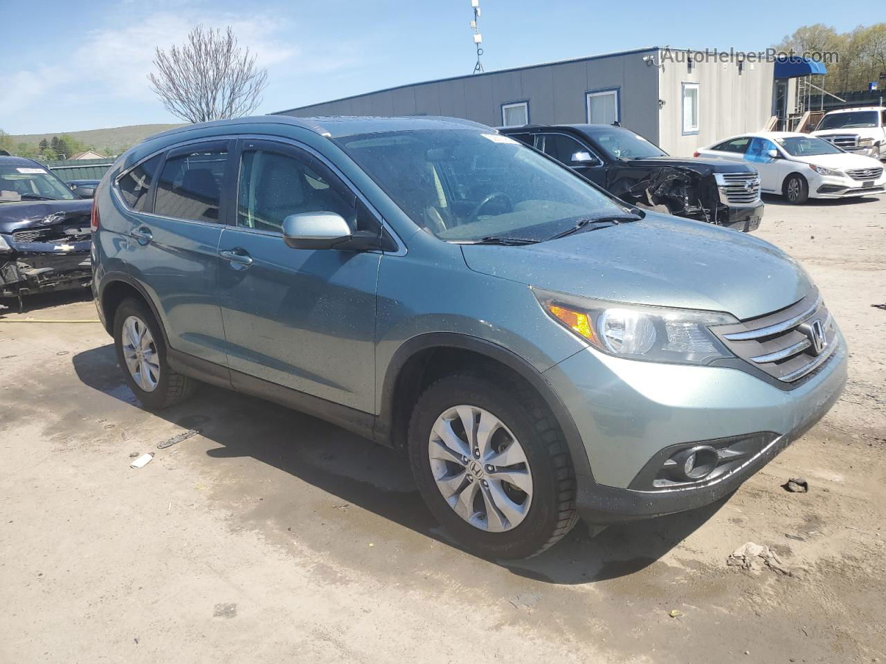 2012 Honda Cr-v Exl Green vin: 2HKRM4H70CH630788