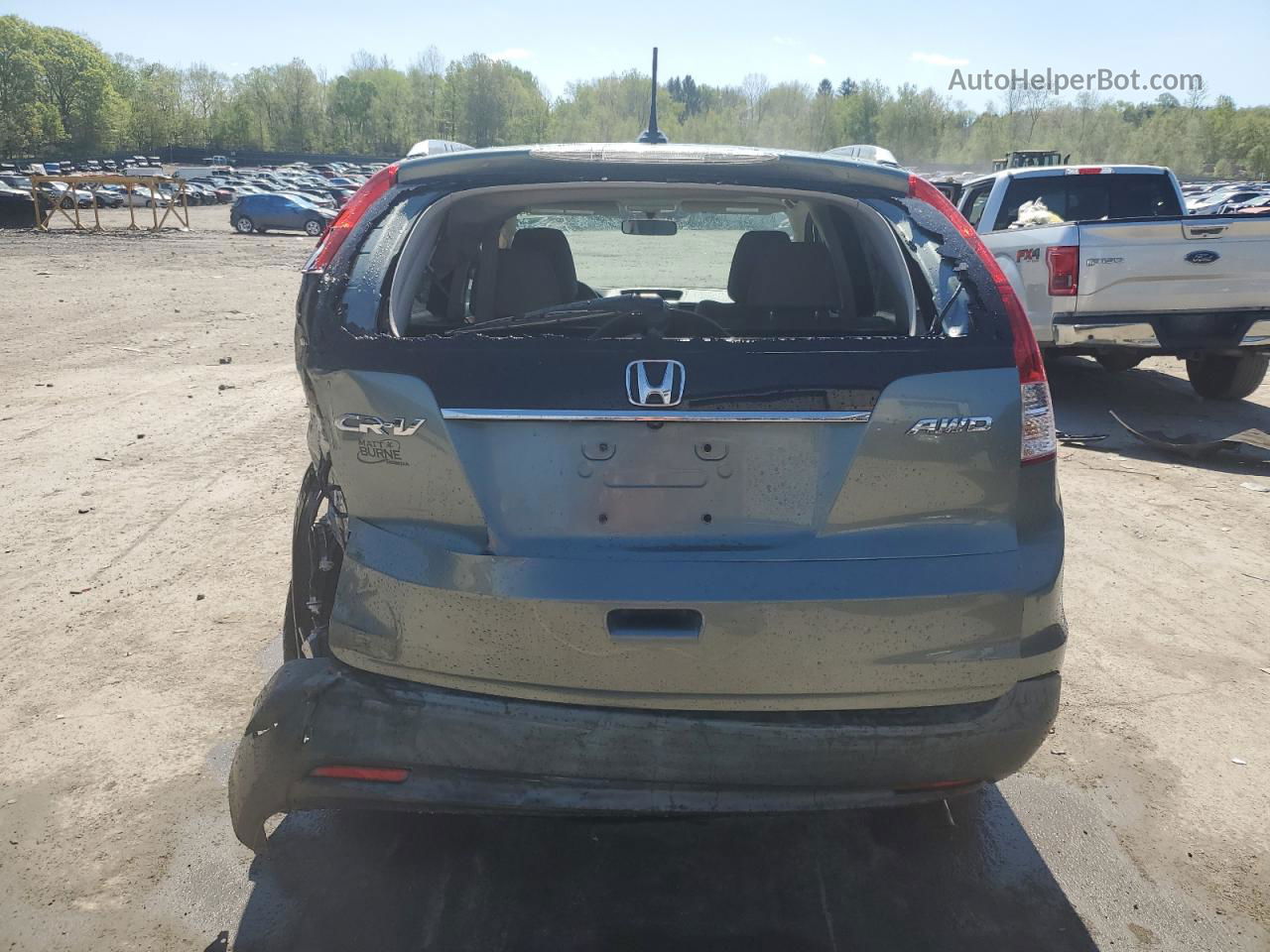 2012 Honda Cr-v Exl Green vin: 2HKRM4H70CH630788