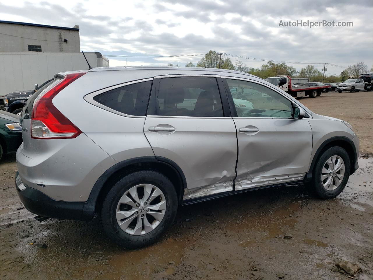 2012 Honda Cr-v Exl Silver vin: 2HKRM4H70CH632055