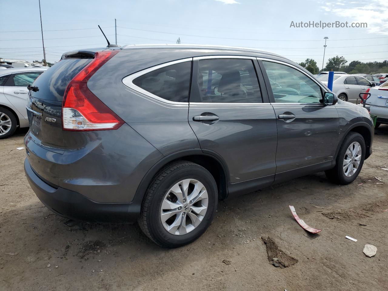 2013 Honda Cr-v Exl Gray vin: 2HKRM4H70DH660262