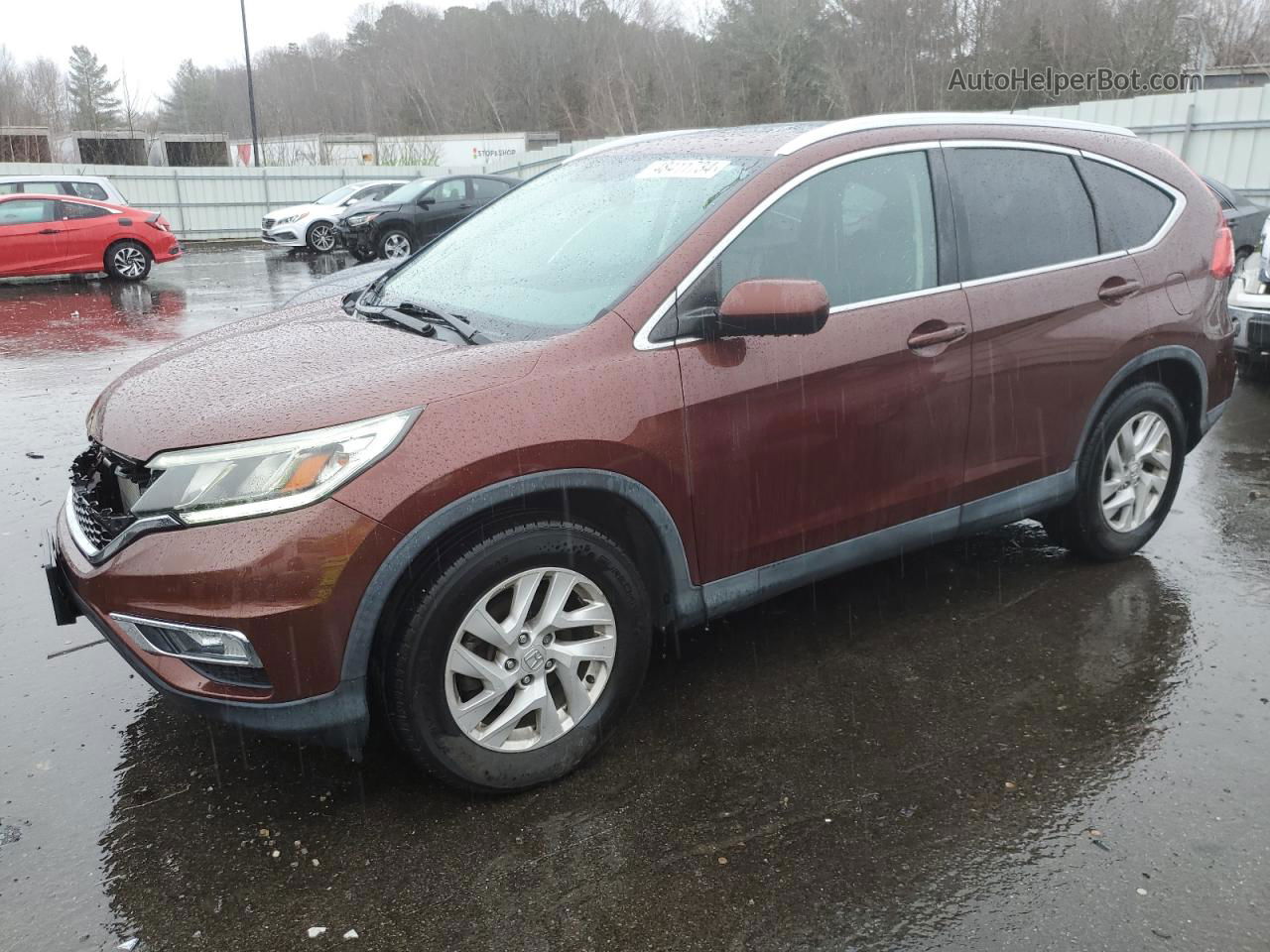 2015 Honda Cr-v Exl Коричневый vin: 2HKRM4H70FH606480