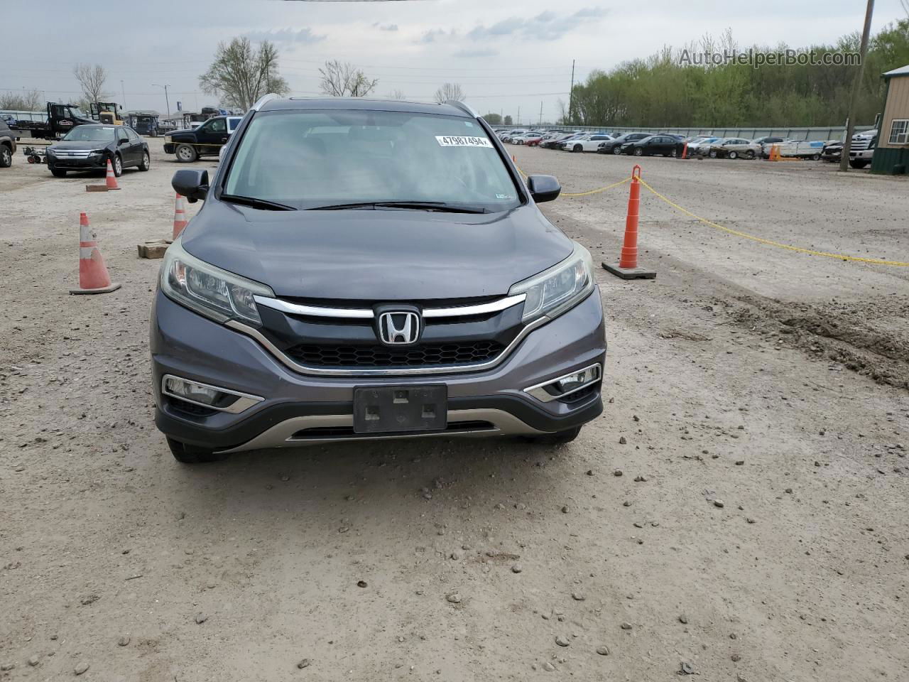 2015 Honda Cr-v Exl Серый vin: 2HKRM4H70FH606589