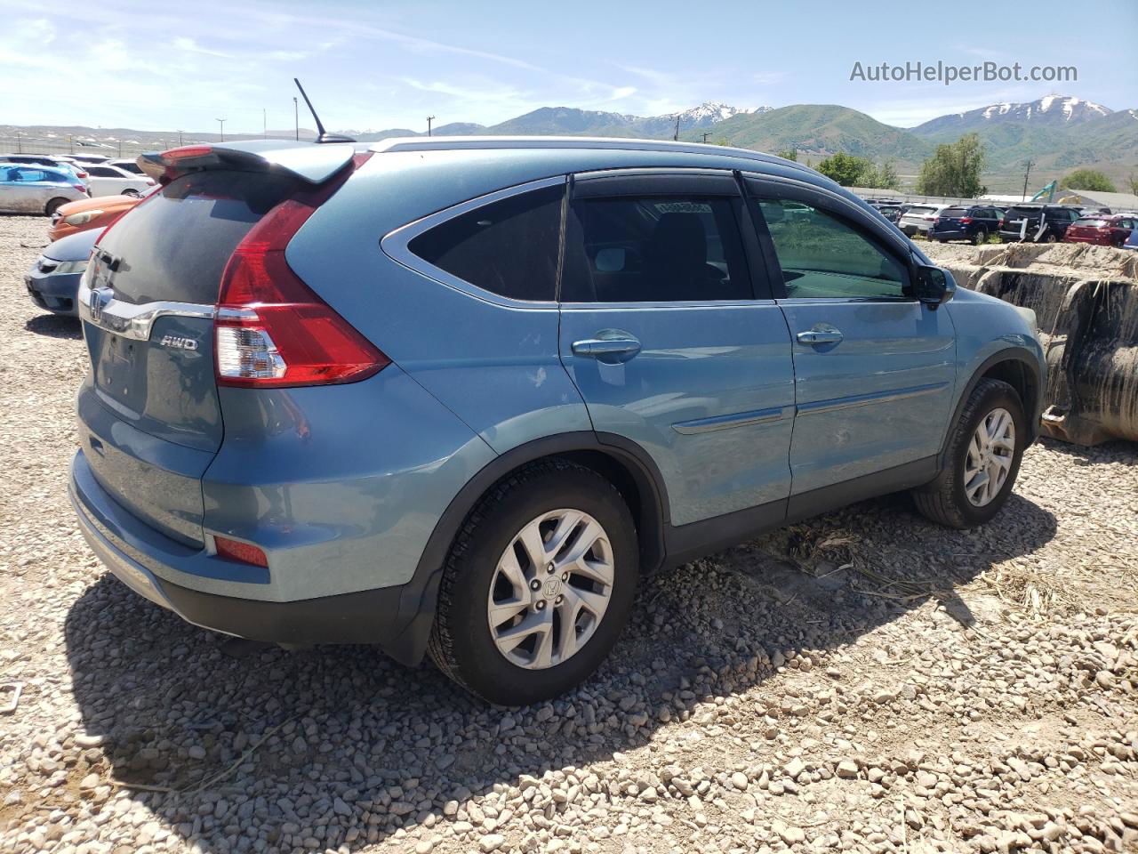 2015 Honda Cr-v Exl Gray vin: 2HKRM4H70FH652715