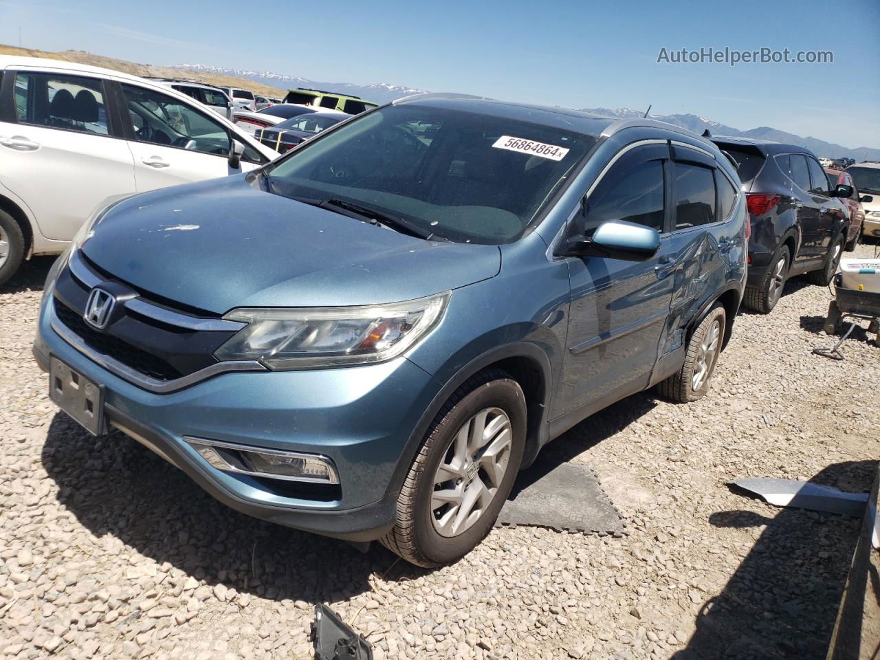 2015 Honda Cr-v Exl Gray vin: 2HKRM4H70FH652715